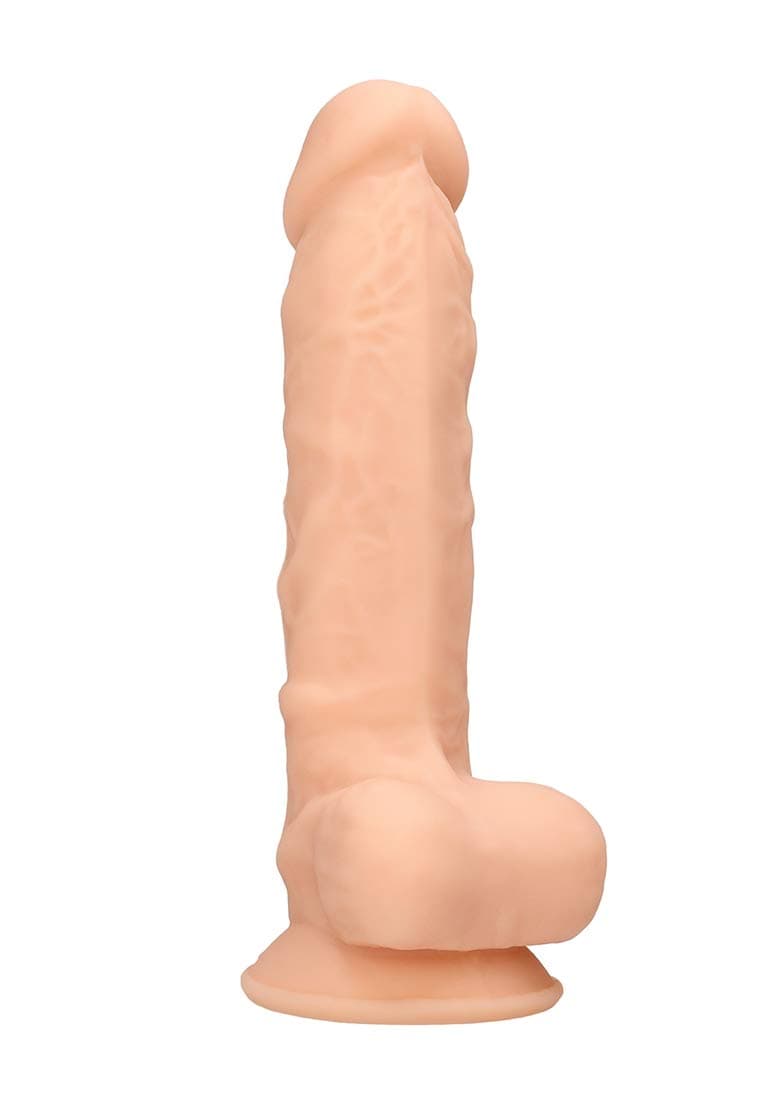 Дилдо от силикон с тестиси - 17, 8 cm