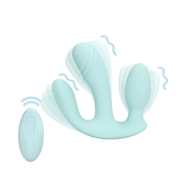 Vibrator Loveline 3 in 1, blue