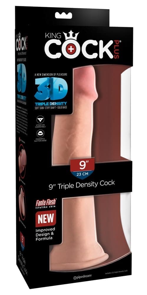 Дилдо с тройна плътност 23 cm