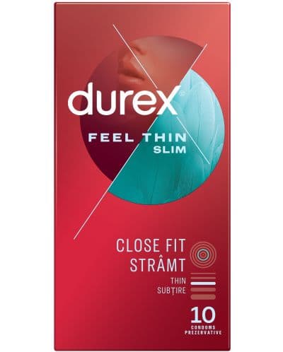 DUREX презервативи FEEL THIN SLIM FIT x 10'